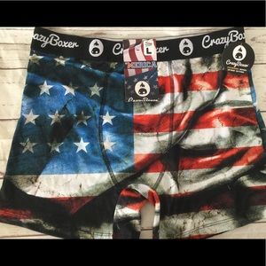 ‘Merica Boxer Briefs Large by Crazy Boxer NWT!!